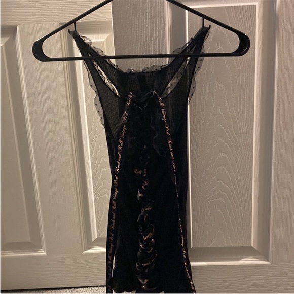 Bebe pussycat dolls lace up tank & thong collectible item Y2K - Picture 8 of 11